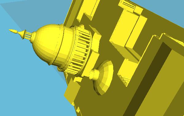 3D打印建筑模型之白宮